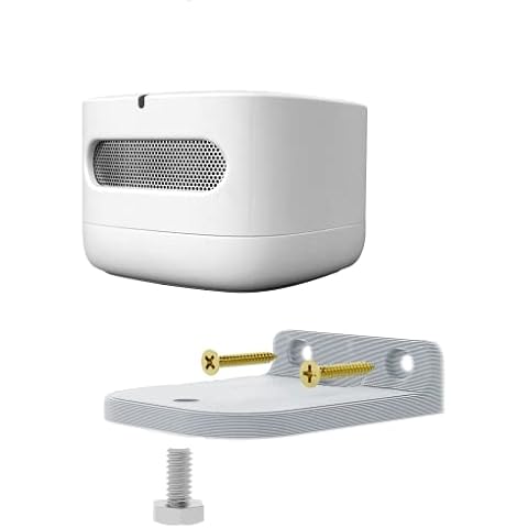 3D Cabin Smart Air Quality Monitor Wall Mount Bracket Shelf Holder for Amazon (White) Cover