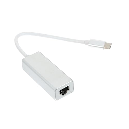 Gadpiparty USB-c Ethernet Adapter Compact Type-c to Ethernet Network Card Driver High-Speed Connection for Laptops Tablets and Design Stable Wired