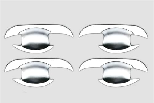 Marco cromado de ABS para manilla de Hyundai IX35 2009-2014, acabado espejo elegante