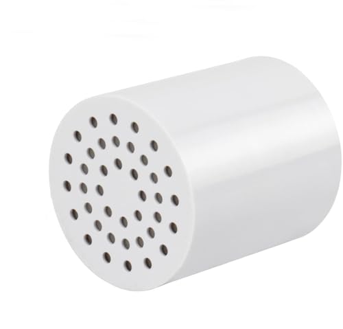 ZAMBASE Cartucho de repuesto para filtro de ducha, 1 unidad, se adapta a la mayoría de carcasas de filtro de ducha estándar, reduce el cloro y restaura el equilibrio del pH, piel brillante, uñas