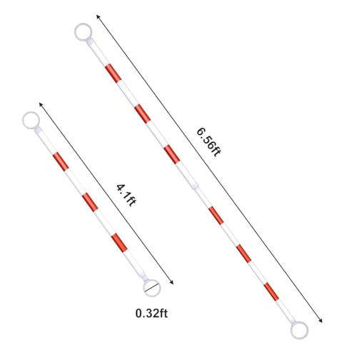Poteau de connexion rétractable jaune pour barrière de cône de signalisation - 2