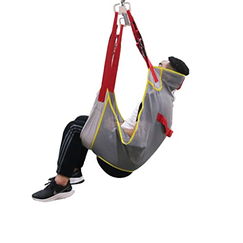 Mierty Shower Sling， Lift Sling for Toileting，Patient Lift Sling with Commode Opening Large, Full Body Mesh Sling for Hoyer Lift, Shower Sling, Toilet Sling(Weight Capacity 507 Lbs) XL