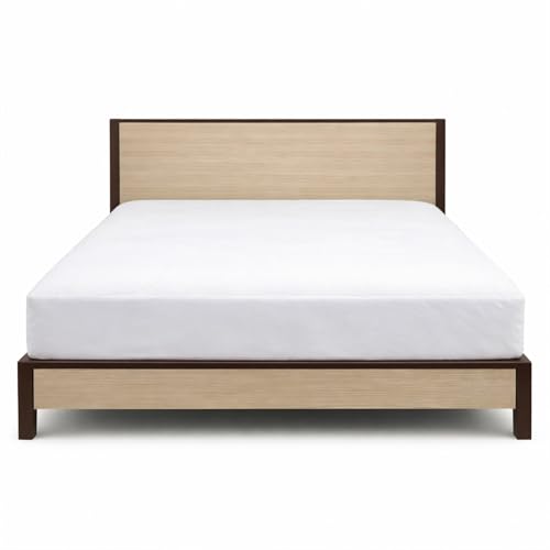 Image of 100% Waterproof Mattress Protector Single Size Bed 30x72 Inch, Non Woven Fabric Fitted Mattress Cover with Elastic, Waterproof Bed Protector, Hypoallergenic, 10 Inch Deep Pocket - White