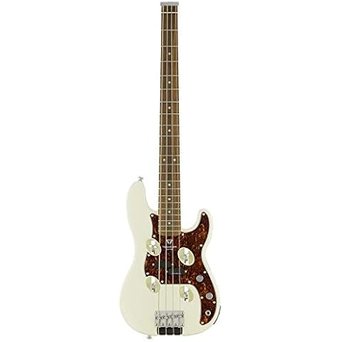 Traveler Guitar, 4-String Bass Guitar, Right, Pearl White (TB4P PW PF) Cover