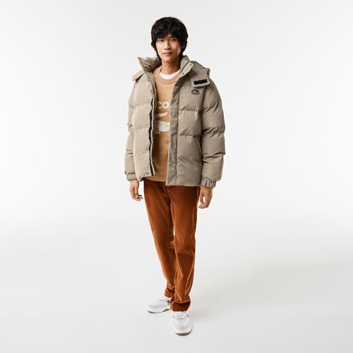 Lacoste Men's Check Print Water-Repellent Twill Padded Jacket2