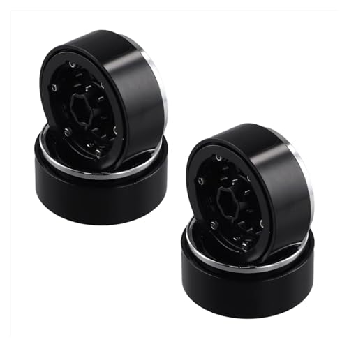 Jantes RC 1.3 Pouces Anti-Déjantage pour Éviter les Tonneaux sur Axial SCX24 et TRX4M