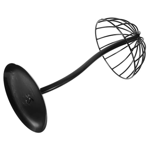Support pour casquette en fer noir avec base stable et dôme arrondi VOSAREA