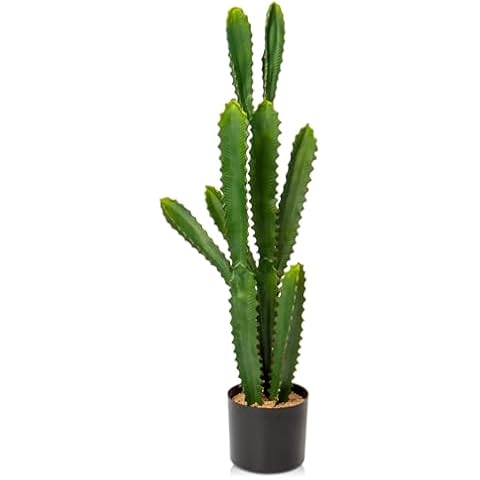Oairse 32.5” Faux Cactus Plant for Decor Cover