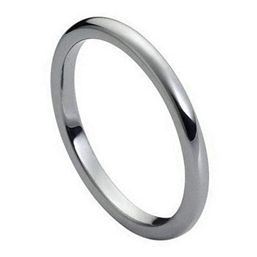 CloseoutWarehouse High Polish Tungsten Classic Domed Wedding Band Ring