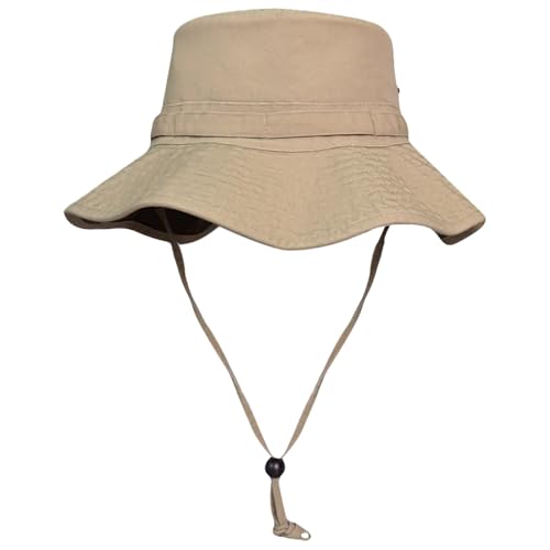 Image of Bucket Hat Wide Brim UV Protection Sun Hat Boonie Hats Fishing Hiking Safari Outdoor Hats for Men and Women