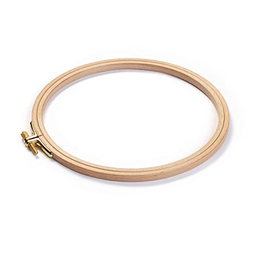 Prym - Prym Natural-Coloured (0.8x19cm) Beech Wood Embroidery Frame with Brass Screw - 1 Piece - Image 2