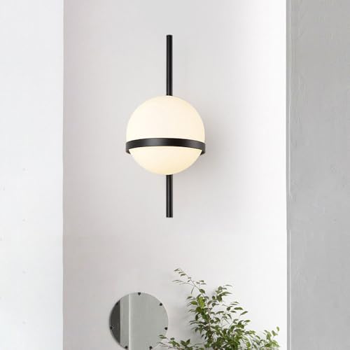 Apliques de pared modernos con vidrio lechoso para una iluminación difusa sin deslumbramientos 6