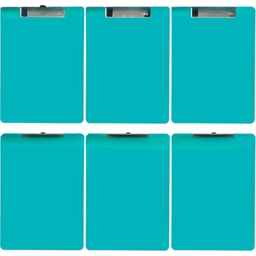 Porte-bloc A4 rigide lot de 6 avec pince plate incassable