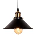 Newrays Industrial Retro Black Iron Kitchen Restaurant Bar Balcony Hanging Pendant Light (1 Pack)