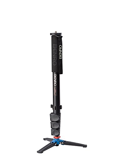 Benro 4 Section Aluminum Monopod with 3-Leg Locking Base, Flip Lock Legs, 22