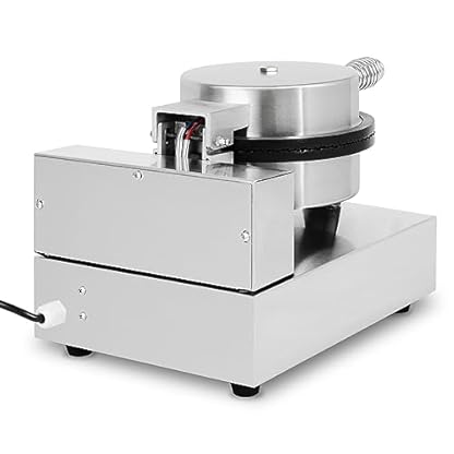 VERTES Waffeleisen, Hörncheneisen für Eiswaffeln, 24 Stück pro Std., Kegel inkl., regelbar 0°-300°C, Timer, teflonbeschichtet, Gusseisen Hörnchenautomat Edelstahlgehäuse, Hörnchen Waffle Maker 1000 W – Bild 7