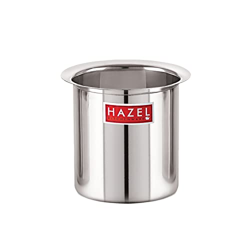 Image of HAZEL Steel Milk Pot | Stainless Steel Milk Boiler Container | Milk Boiling Vessel Gunj for Kitchen, 4000 ML