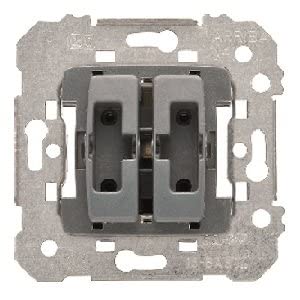 Bjc iris - Conmutador+pulsador serie iris/aura blanco