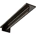 Ekena Millwork BKTMHE Steel Bracket Heaton Hidden Support, 3" W x 16" D x 2" H (12" Depth), Hammered Dark Bronze