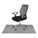 Dyna-Living Office Chair Mat,Home Multi-Purpose Low-Pile Chair Carpet Hard Floor Protector Mat, Floor Protectors for Rolling Chairs,Non-slip Computer Chair Mat For Hard Floor (Grey)