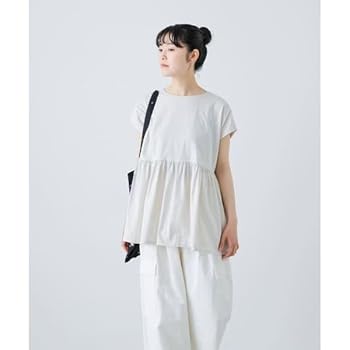 Amazon | [かぐれ] ウエストギャザーフレンチプルオーバー BLACK