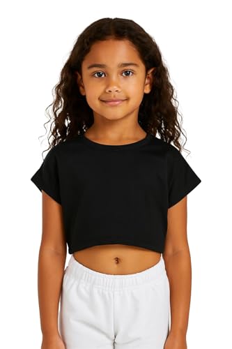 A2Z 4 Kids Top Crop Semplice T Shirt Sensazione Morbida