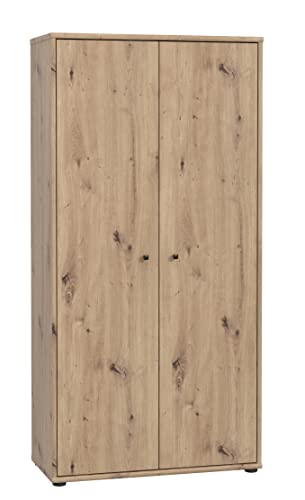 FORTE TEMPRA 2 Kommode mit 2 Türen, Holzwerkstoff, Artisan Eiche Dekor, (B x H x T) 73,7 x 149,5 x 34,8 cm