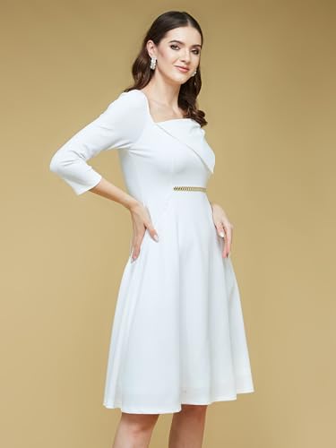 Image of Life With Pockets Women's Collared Sleeveless's Bodycon Knee-Long Dress