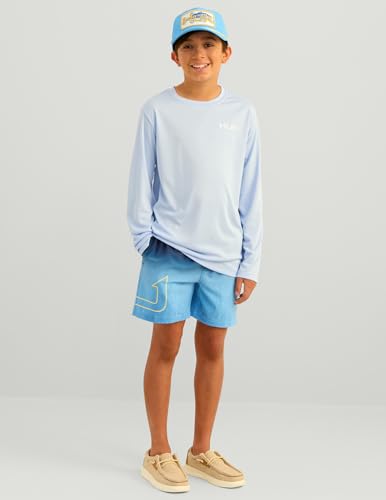 Image of HUK Kids Pursuit Pattern Long Sleeve Shirt, Fishing Shirt for Kids