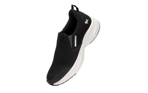 Neeman's The Dependables Slip Ons for Men | Comfortable & Flexible Eva Mid Sole and Athletic Breathable mesh | Black UK9