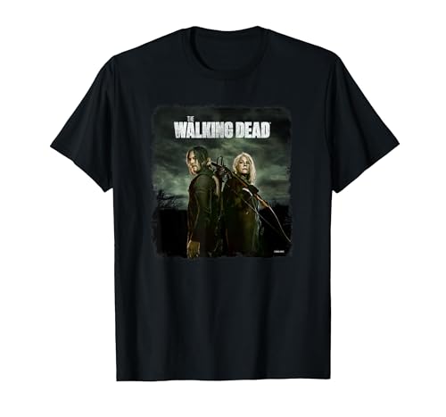 The Walking Dead Daryl y Carol Temporada 11 Camiseta, Hombre, Negro, XL