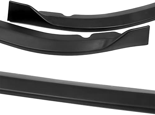 3PCS Front Bumper Lip Kit fit for compatible with 2015-2017 Subaru Legacy, STi-Style Splitter Trim Protection Spoiler, Air-Dam-Chin-Diffuser (Unpainted Matt Black)