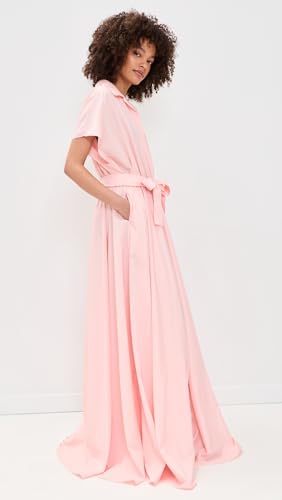 Image of Norma Kamali Women's Belted Flared Maxi Dress