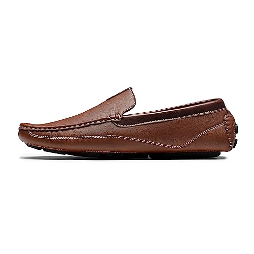 Bruno Marc Men's Brown Driving Moccasins Penny Loafers Slip on Loafer Shoes Size 10 BM-Pepe-2