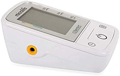 Side view of Microlife BPA2 Basic Blood Pressure Monitor showing cuff connection port