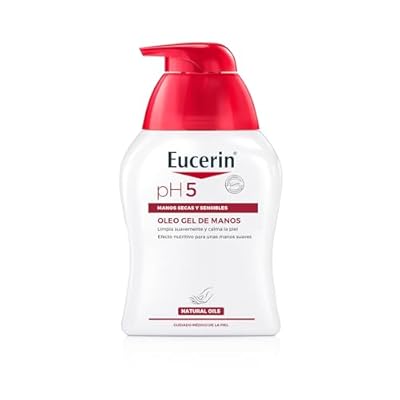 Eucerin pH5 Oleogel de manos  250 ml   aceite limpiador con aceites nutritivos para una hidratación intensa  gel para manos para la piel seca y sensible  uso diario y lavados frecuentes