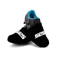 SLS3 Cycling Toe Covers – Neoprene Cycling Shoe Covers for Cold Weather Cycling Gear, Windproof & Water Resistant – Lightweight Road Cycling Overshoes for Men & Women (Black, Large/Extra Large)