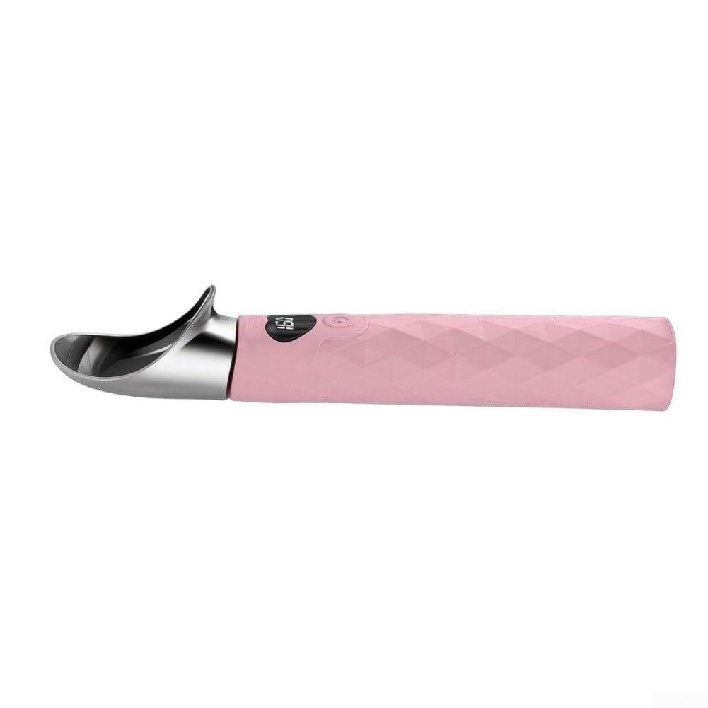 Set Cuchara Helado 2 Unidades Calentamiento para rápido Set Cuchara(Pink)