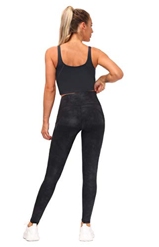 image for THE GYM PEOPLE Thick High Waist Yoga Pants with Pockets, Tummy Control