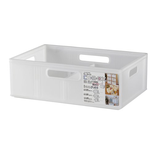 ヒマラヤ化学 キューBOX ワイド 浅型 クリアホワイト 1343