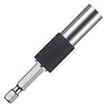 NbgrvB Steckschlüssel-Set mit abnehmbarem 3-in-1-Adapter und 5-stufig einstellbarer Bittiefe, legierter Stahl, Baumaschinen-Reparatur, für 6,35-mm-Sechskant-Werkzeuge