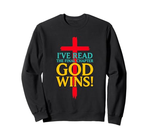�uI 've Read the Final Chapter God Wins Wins Christian Cross Faith�v �g���[�i�[