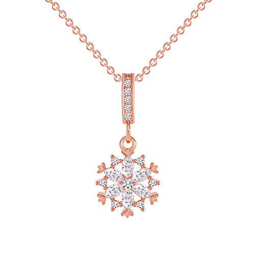 Plated American Diamond Studded Pendant Necklace Chain, Stylish Gift