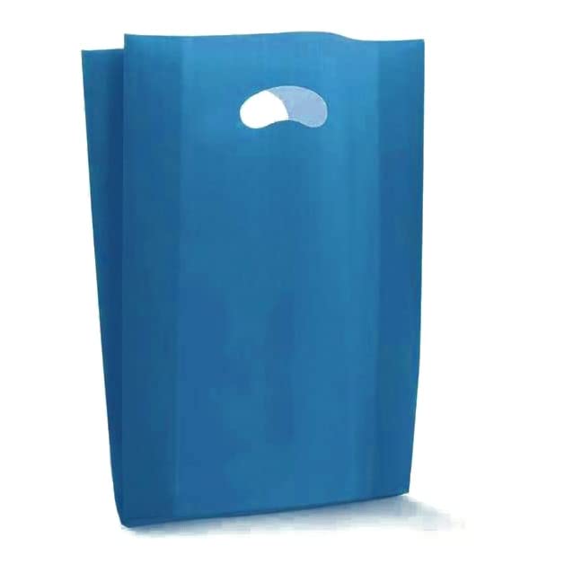 50 Shopper In Plastica Con Soffietto - 50x70cm, Manico A Fagiolo, Arancione - Foto 8