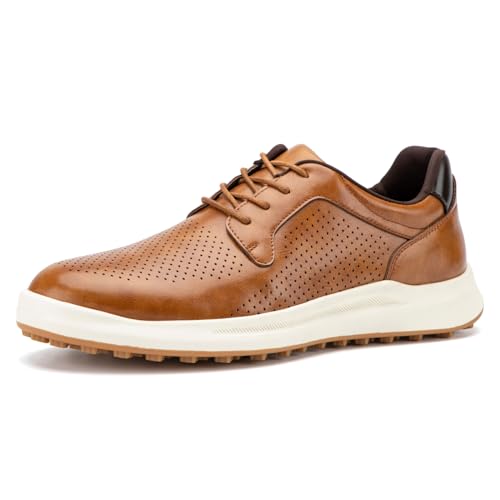 JITAI Men's Fashion Sneakers Shoes Lightweight Fashion Shoes with Wingtip Brogue & Lace-up Design Casual Business Shoes