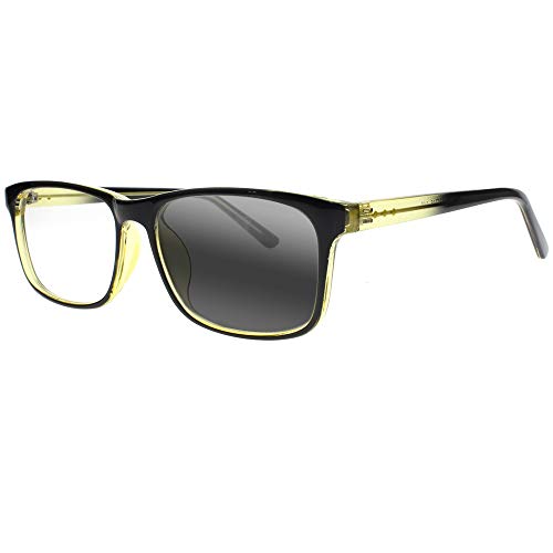 Men Women Rectangle Progressive Transition Photochromic Multifocal Reading Glasses Sun Reader