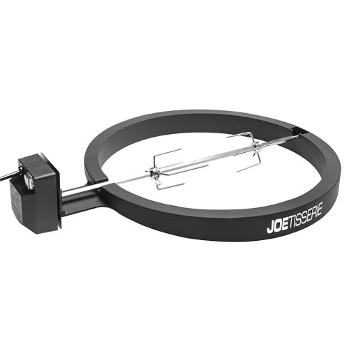 Kamado Joe JoeTisserie Rotisserie Accessory Attachment for 24-inch Big Joe Grills with Stainless Steel Spit Rods up to 50 lbs of Food, Model BJ-TISSERIENA by Kamado Joe - Used condition - US$234.72