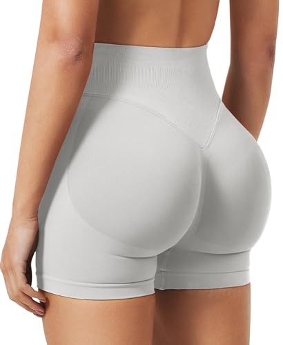 Image of VOYJOY Women Workout Impact Shorts 2.5 inch / 3.6 inch / 4.5 inch / 6 inch Scrunch Butt Booty | Tummy Control, High Waisted, Bike Short, Gentle Compression, for Women