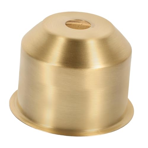 WOONEKY E27 Lamp Cup Base Copper Lamp Holder Cup Metal Light Base Fitting Half Threaded Finial Replacement Cover