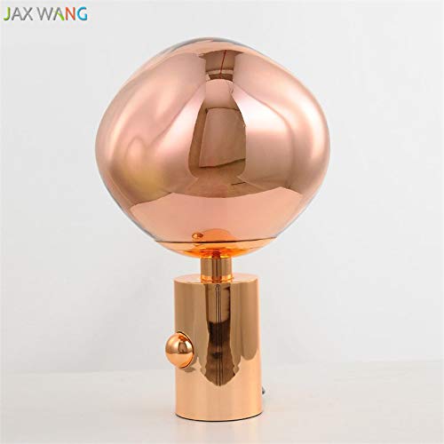 Preisvergleich Produktbild HNZZN Postmoderne kreative Tom Dixon Melt Tischlampe leuchtet PVC Lava unregelmäßige Schreibtischleuchten für Wohnzimmer Nachttischlampe Home Lighting, Rotgold